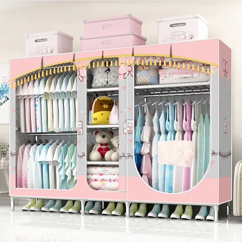 Placard de garde-robe à 3 portes de style contemporain avec jambes