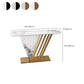 Glam Rectangle Console Sofa Table with Scratch Resistant Top for Hall
