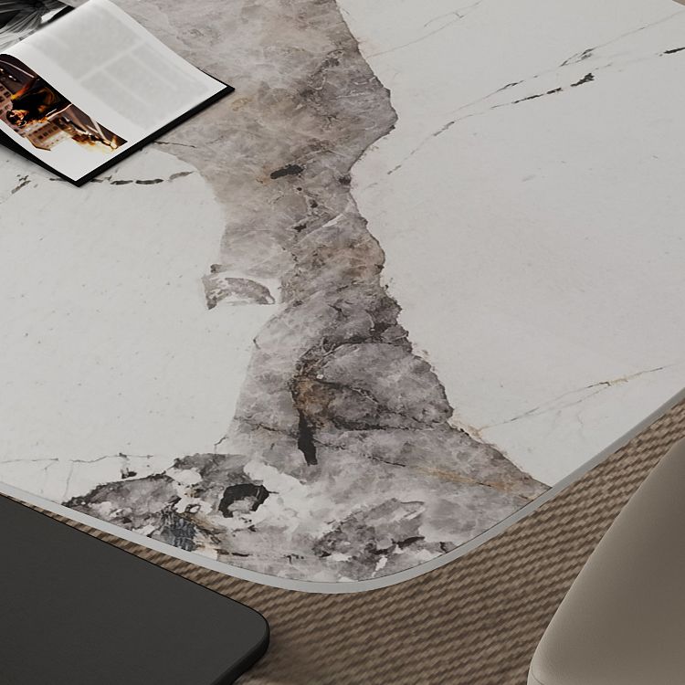 Designer Style Sintered Stone Dining Set Rectangle 1/3/4/6/7 Pieces Dining Room Table Set Clearhalo 'Dining Room Sets' 'Dining Tables & Seating' 'dining_room_set' 'furn' 'furn_dining_room_set' 'Furniture' 'furniture_dining_room_set' 'Kitchen & Dining Furniture' 1200x1200_964d3ad3-7cb9-4467-a507-56d2435ff3ba