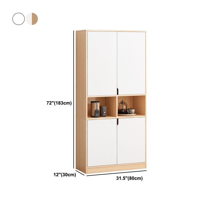 Wooden Standard Bookcase 12" D with Doors Closed Back Vertical Bookshelf Clearhalo 'Bookcases' 'furn' 'furn_bookcases' 'Furniture' 'Office Furniture' 1200x1200_964e4daf-bd0c-4d3d-bdf7-2a65c0f5ebd9