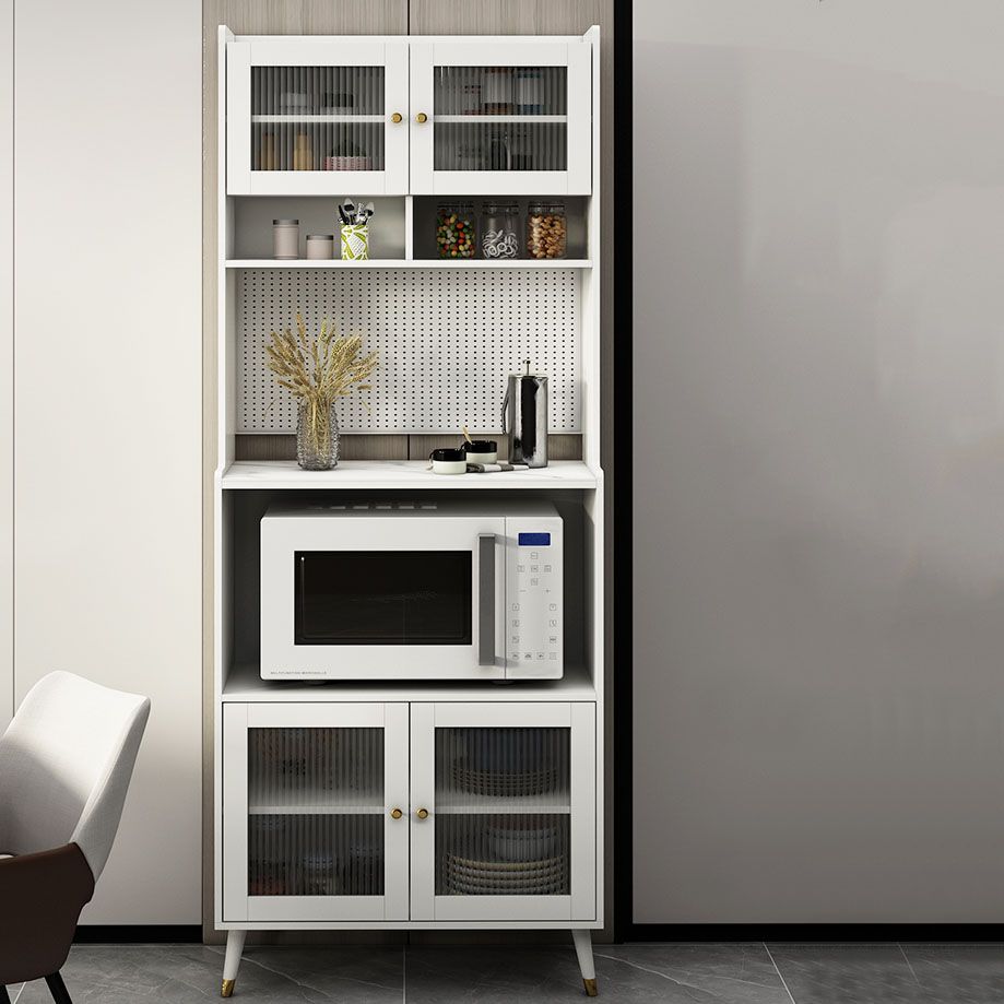 Ultra Modern Dining Hutch Faux Wood Storage Cabinet for Dining Room Clearhalo 'Display & China Cabinets' 'display_china_cabinets' 'furn' 'furn_display_china_cabinets' 'Furniture' 'Kitchen & Dining Furniture' 1200x1200_96512234-3f3c-456a-bef9-cc40099df00c