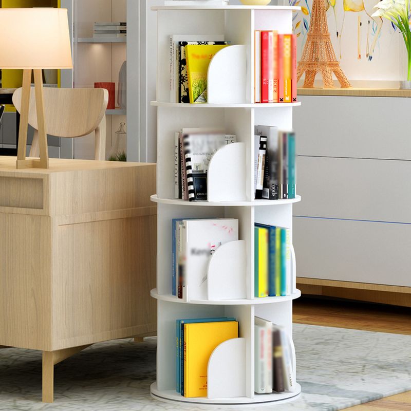 Manufactured Wood Corner Bookshelf White Contemporary Closed Back Bookshelf Clearhalo 'Bookcases' 'furn' 'furn_bookcases' 'Furniture' 'furniture_bookcases' 'kitchen' 'kitchen_bookcases' 'Living Room Furniture' 'Office Furniture' 1200x1200_965132ff-bc97-40fc-89ab-0d51e7b3a03a