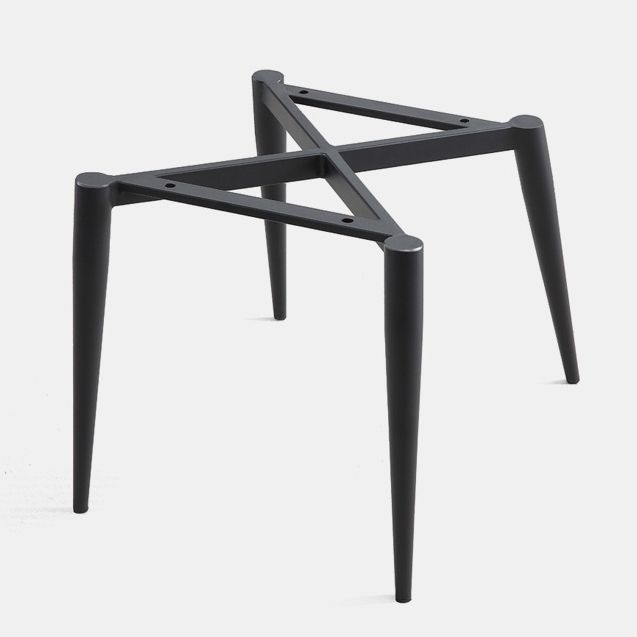 Sedie da pranzo in pelle finta moderna gambe in metallo nero