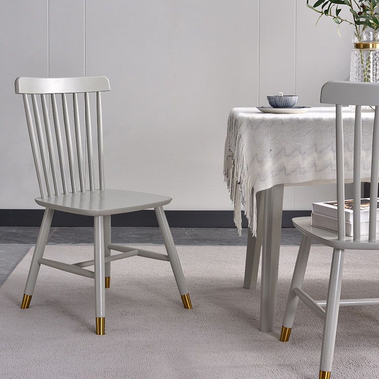 Contemporary Wood Chair Windsor Back Side Chair in Matte Finish for Home Clearhalo 'Dining Chairs' 'Dining Tables & Seating' 'dining_chair' 'furn' 'furn_dining_chair' 'Furniture' 'Kitchen & Dining Furniture' 1200x1200_9652b40d-96cb-4d75-9e3d-ed55bdd28cb9