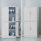 Gabinete de archivo de metal vertical moderno con cerradura y almacenamiento