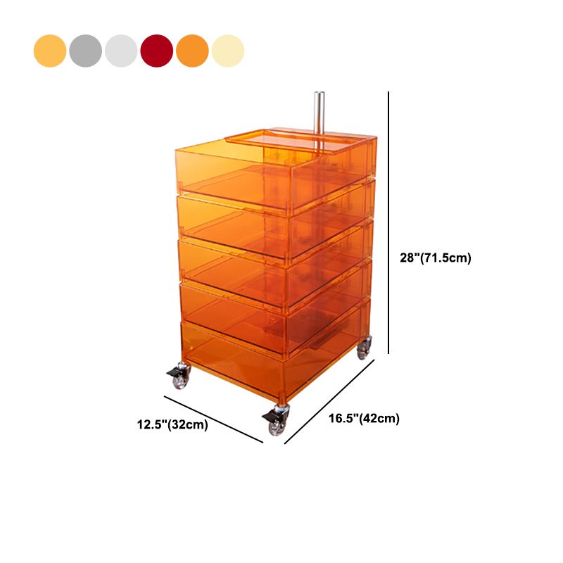 Comodino rimovibile nordico da 28 "he tavolo da notte di plastica con cassetti