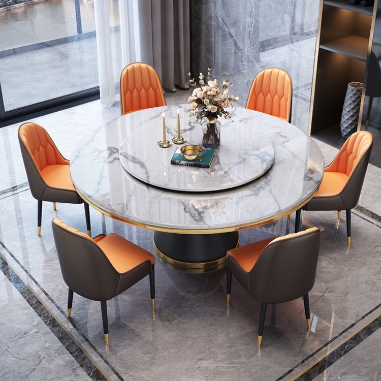 Luxury Home Round Dining Table Marble Table with Black Pedestal Base Clearhalo ' dining_table' 'Dining Tables & Seating' 'Dining Tables' 'furn' 'furn_dining_table' 'Furniture' 'furniture_dining_table' 'Kitchen & Dining Furniture' 'kitchen&dining_furn' 'kitchen' 'kitchen_dining_table' 1200x1200_9656e120-99b5-416a-bf19-4e7a9d26f43c