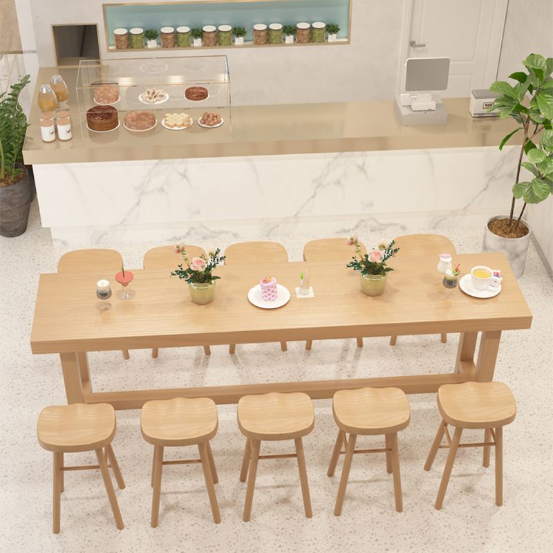 Modern Wooden Bar Counter Table Rectangle Bar Counter Table for Home