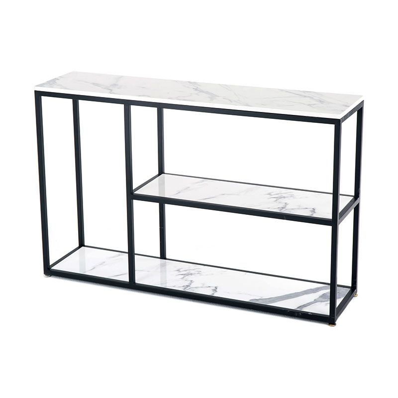 12 "W Modern Marble Console Table Accento resistente al pavimento Resistente Tavolo per Hall