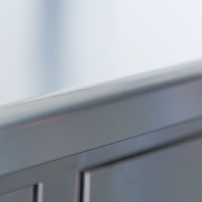 Rectangular Shaped Silver Office Desk with 3/5 Drawers for Office Clearhalo 'furn' 'furn_office_desk' 'Furniture' 'Office Desks' 'Office Furniture' 'office_desk' 1200x1200_96598719-4765-46d3-a5e2-d9cc17152649