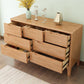 American Traditional Storage Chest Solid Wood Dresser with 5/6/7 Drawers