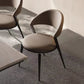Contemporary Dining Chairs Faux Leather Upholstered Armless Side Chair