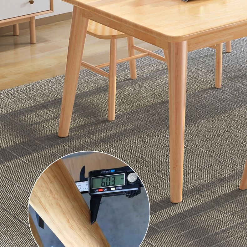 Modern Wood Dining Table Set of 5/7 with Rectangle Table Dining Set with Winsor Chairs Clearhalo 'Dining Room Sets' 'Dining Tables & Seating' 'dining_room_set' 'furn' 'furn_dining_room_set' 'Furniture' 'furniture_dining_room_set' 'Kitchen & Dining Furniture' 'kitchen&dining_furn' 'kitchen' 1200x1200_965d822f-0129-421e-ae21-d01b30de2c01