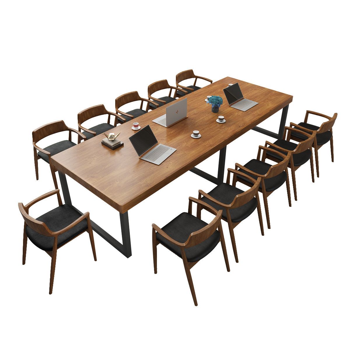 Pine Wood Top Dining Table Industrial Dining Table with Sled Base Clearhalo ' dining_table' 'Dining Tables & Seating' 'Dining Tables' 'furn' 'furn_dining_table' 'Furniture' 'furniture_dining_table' 'Kitchen & Dining Furniture' 'kitchen&dining_furn' 'kitchen' 'kitchen_dining_table' 1200x1200_965f2183-1be9-4677-a30f-ee51ce23066e