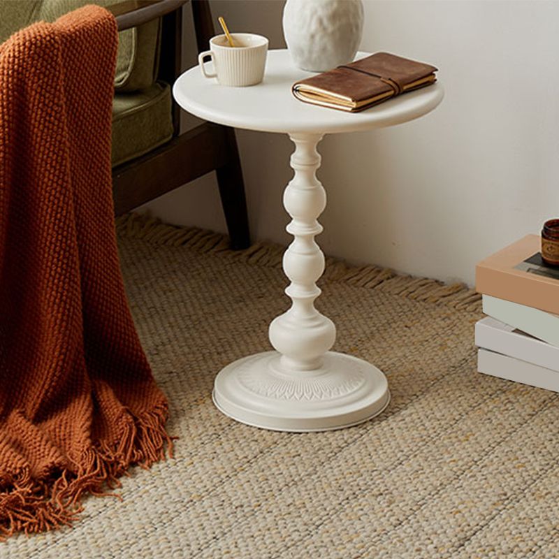 Metal 20.47" Tall Side Table Pedestal Sofa Side Accent Table