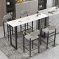 Industrial Bar Table and Stools 1/2/3/5 Pieces Table and Stool Set Clearhalo 'Bar Furniture' 'furn' 'furn_home_bar_bar_sets' 'Furniture' 'Home Bars & Bar Sets' 'home_bar_bar_sets' 'Kitchen & Dining Furniture' 1200x1200_966282ae-ce54-4a21-a317-fdbbdf329ba6