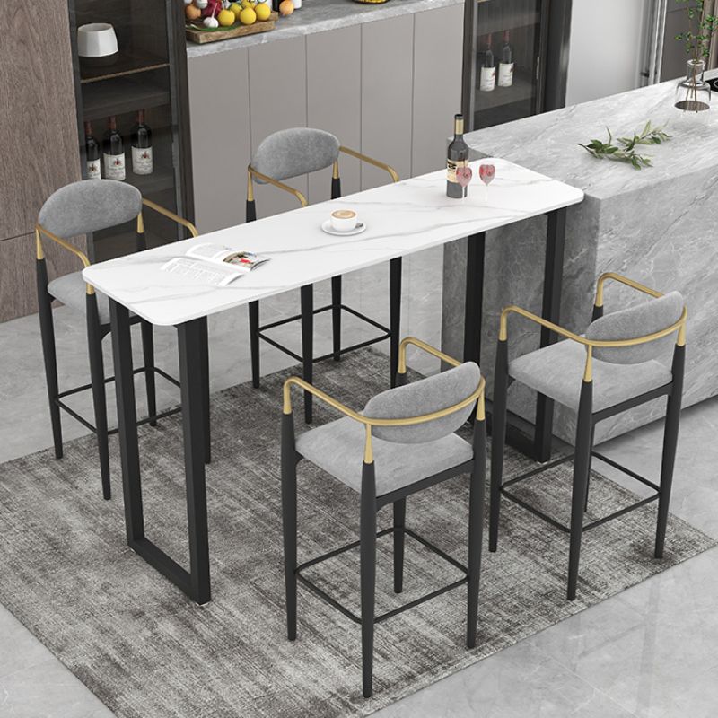 Industrial Bar Table and Stools 1/2/3/5 Pieces Table and Stool Set Clearhalo 'Bar Furniture' 'furn' 'furn_home_bar_bar_sets' 'Furniture' 'Home Bars & Bar Sets' 'home_bar_bar_sets' 'Kitchen & Dining Furniture' 1200x1200_966282ae-ce54-4a21-a317-fdbbdf329ba6