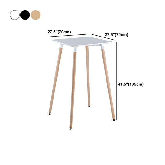Industrial Square Bar Counter Table Dining Wooden Counter Table for Restaurant Clearhalo 'Bar Furniture' 'Bar Tables' 'bar_tables' 'furn' 'furn_bar_tables' 'Furniture' 'furniture_bar_tables' 'Kitchen & Dining Furniture' 1200x1200_966315c3-ff4b-4fc5-a0b8-805f0c4e1b53