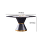 Contemporary Round Sintered Stone Table Set 1/7 Pieces Dining Set