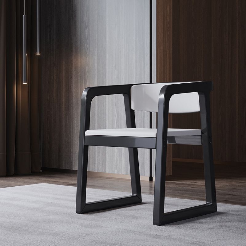 Wood Contemporary Style Indoor with Arm Chair Open Back Dining Side Chairs Clearhalo ' kitchen&dining_furn' 'Dining Chairs' 'Dining Tables & Seating' 'dining_chair' 'furn' 'furn_dining_chair' 'Furniture' 'furniture_dining_chair' 'Kitchen & Dining Furniture' 'kitchen' 1200x1200_966415d1-0f5d-42f1-8f9f-d4d75444cfe4