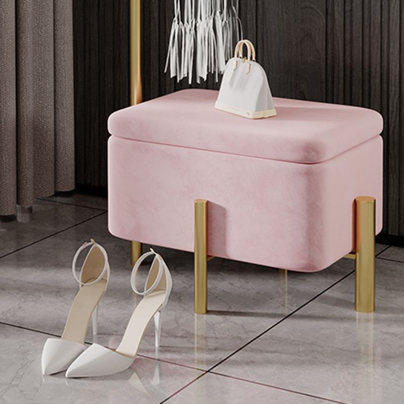 Luxurious Metallic Coat Ranger Rack Free Standing Rack with Flip Box