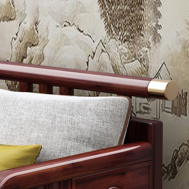 Chaise Tradicional con Brazos y Almohada Brazos Redondos para Salón