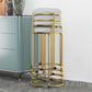 Glam Style Backless Barstool Round Counter Bar Stool with Metal Legs Clearhalo 'Bar Furniture' 'Bar Stools' 'bar_stools' 'furn' 'furn_bar_stools' 'Furniture' 'Kitchen & Dining Furniture' 1200x1200_966638aa-95e0-435f-ad61-08e8e1211199