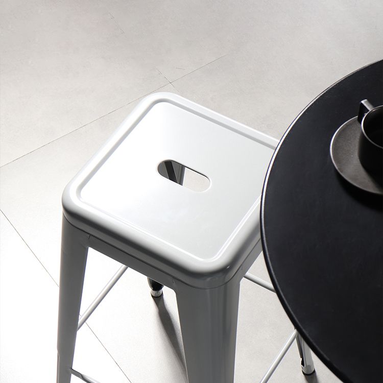 Taburete sin espalda industrial taburete de bar de hierro plegable para Bristol