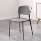 Chaise de salle à manger en plastique moderne meubles côté salle à manger arrière en finition mate pour intérieur