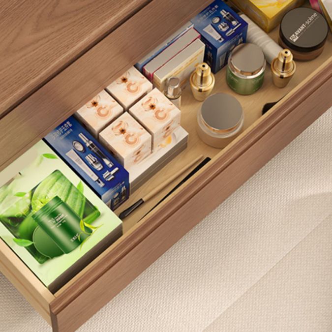 Solid Wood Scandinavian With Drawer Mirror Bedroom Make-up Vanity Clearhalo 'Bedroom Furniture' 'furn' 'furn_makeup_vanities' 'Furniture' 'Makeup Vanities' 'makeup_vanities' 1200x1200_966713cf-f2dc-4857-8069-c616483f455a