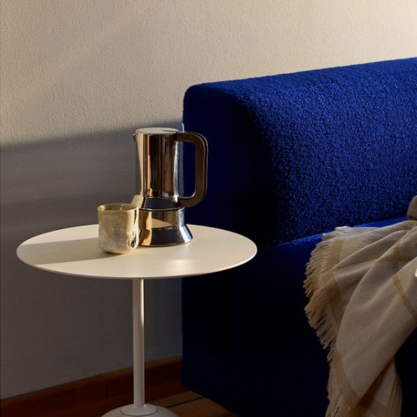 Contemporary End Slide Table Round Living Room Pedestal Marble Corner Table