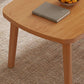 Modernistic Wooden Coffee Table Elliptical 4 Legs Cocktail Table