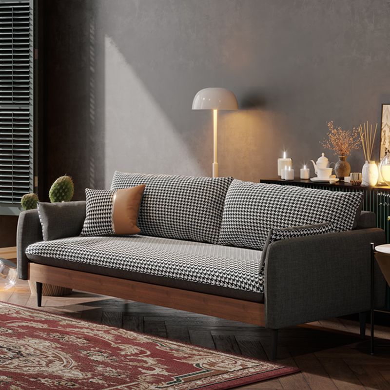 29.9" H Contemporary Linen Blend Square Arm Sofa for Living Room Clearhalo 'furn' 'furn_sofas' 'Furniture' 'Living Room Furniture' 'Sofa' 'sofas' 1200x1200_96688f60-2cae-4f14-9c64-dcbd573de2d8