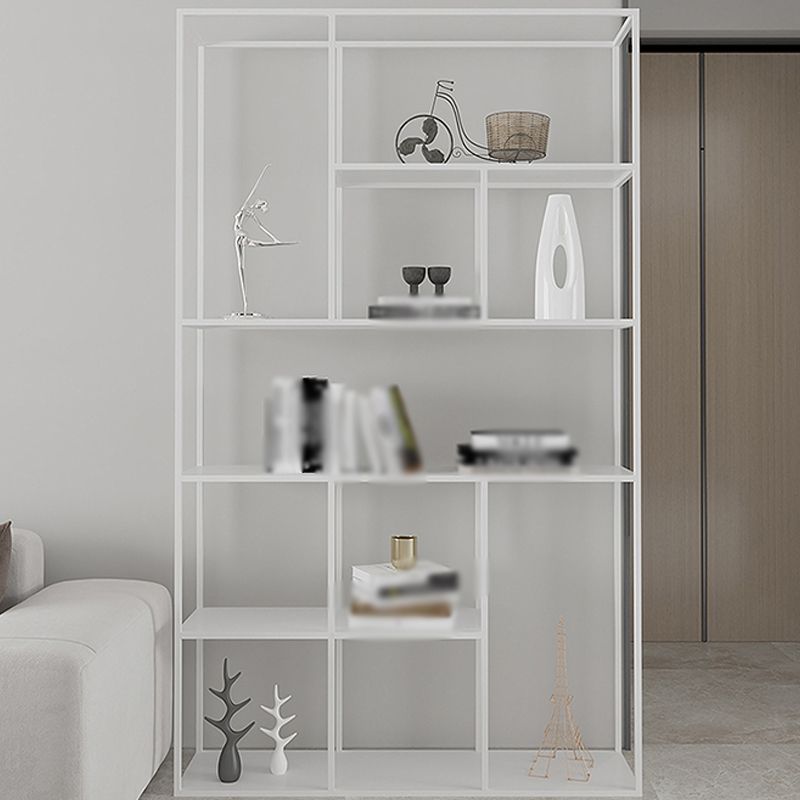 Open Metal Etagere Bookcase Modern Rectangular Shelf Bookcase Clearhalo 'Bookcases' 'Furniture' 'furniture_bookcases' 'kitchen' 'kitchen_bookcases' 'Living Room Furniture' 'Office Furniture' 1200x1200_966a6ba0-7ec9-4dc5-8892-f129279ce437