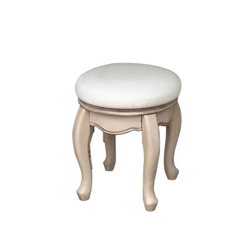 Eiken ijdelheid set met ontlasting 64.17 "Hoge ijdelheid met lade en spiegel