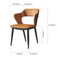 Nordic Metal Dining Chairs with Arm Indoor Open Back Dining Side Chair Clearhalo ' kitchen&dining_furn' 'Dining Chairs' 'Dining Tables & Seating' 'dining_chair' 'furn' 'furn_dining_chair' 'Furniture' 'furniture_dining_chair' 'Kitchen & Dining Furniture' 'kitchen' 1200x1200_966ac322-0f04-45b3-9d66-dd4535197645