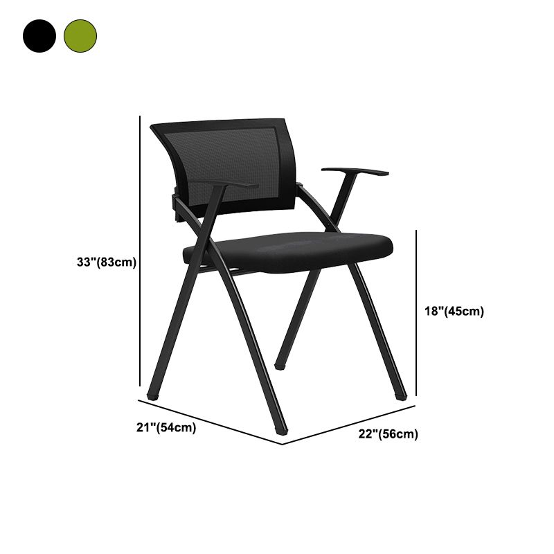 Black Frame Conference Chair No Distressing Fixed Arms Desk Chair Clearhalo 'furn' 'furn_office_chair' 'Furniture' 'Office Chairs' 'Office Furniture' 'office_chair' 1200x1200_966b2715-3b01-44c7-b20a-bd8ce0fd8666