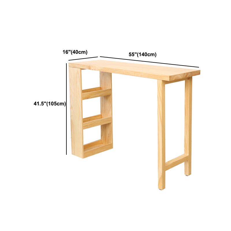 Industrial Bar Table Set 1/2/3 Pieces Rectangle Pine Wood Counter Table for Living Room Clearhalo 'Bar Furniture' 'furn' 'furn_home_bar_bar_sets' 'Furniture' 'Home Bars & Bar Sets' 'home_bar_bar_sets' 'Kitchen & Dining Furniture' 1200x1200_966cea69-2655-4fa7-9e1a-a82ee58e0bb7