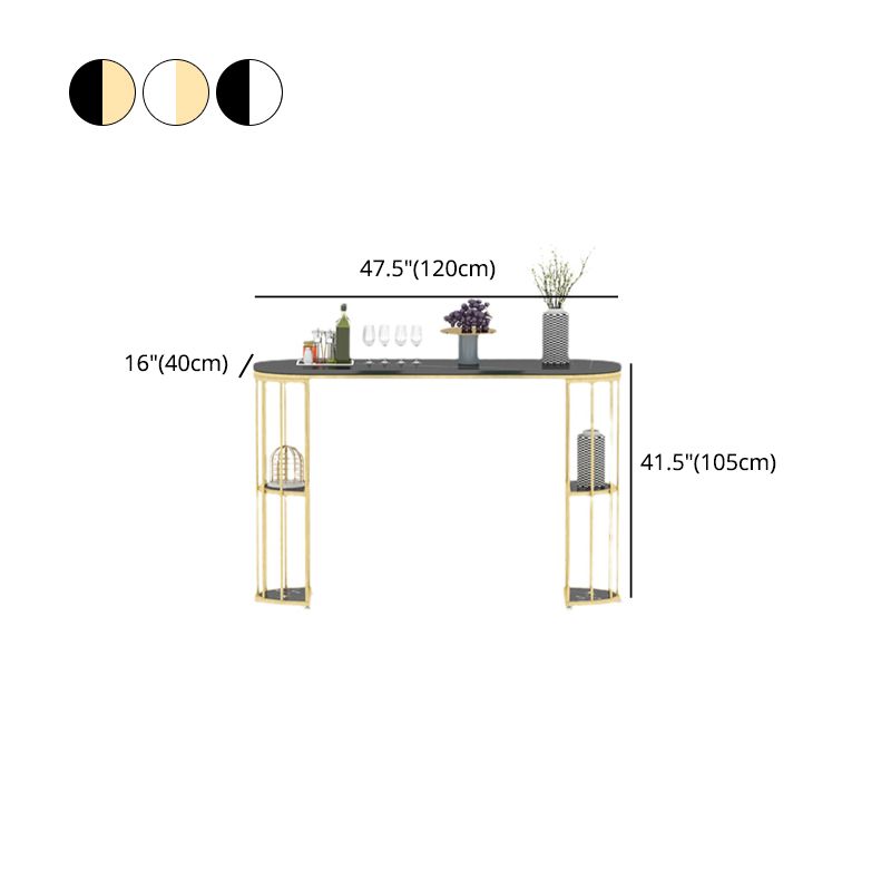 Contemporary Storage Bistro Accent Dining Table Indoor Double Pedestal Patio Bar Table Clearhalo 'Bar Furniture' 'Bar Tables' 'bar_tables' 'furn' 'furn_bar_tables' 'Furniture' 'furniture_bar_tables' 'Kitchen & Dining Furniture' 1200x1200_966df81d-ed8e-42e1-8673-aa7c9d411369