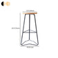 Contemporary Bar and Counter Stool Backless Stool with Metal Base Clearhalo 'Bar Furniture' 'Bar Stools' 'bar_stools' 'furn' 'furn_bar_stools' 'Furniture' 'furniture_bar_stools' 'Kitchen & Dining Furniture' 1200x1200_966e55df-f90a-45d1-9c6c-08bdafbdcd49