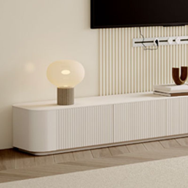 Console de support moderne avec rangement fermé, console multimédia TV avec 6 tiroirs