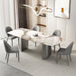 Beige stenen top eettafel set 1/2/3/5/6 pcs eigentijdse eetgelegenheid
