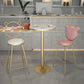 Glam Gold Metal Bar Table 21.6"W Top Marble Bistro Table for Breakroom Clearhalo 'Bar Furniture' 'Bar Tables' 'bar_tables' 'furn' 'furn_bar_tables' 'Furniture' 'furniture_bar_tables' 'Kitchen & Dining Furniture' 'kitchen&dining_furn' 'kitchen' 1200x1200_96735fe7-50c5-4dcb-8e1a-6da14ec0f1fe