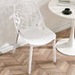 Contemporary Dining Chairs Armless Chair with Plastic Legs for Home