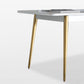 Rectangle Traditional Luxury Dining Table White Sintered Stone Table with 4 Gold Legs Clearhalo ' dining_table' 'Dining Tables & Seating' 'Dining Tables' 'furn' 'furn_dining_table' 'Furniture' 'furniture_dining_table' 'Kitchen & Dining Furniture' 'kitchen&dining_furn' 'kitchen' 'kitchen_dining_table' 1200x1200_9678e075-fe1f-41f3-8d23-55f81882265e