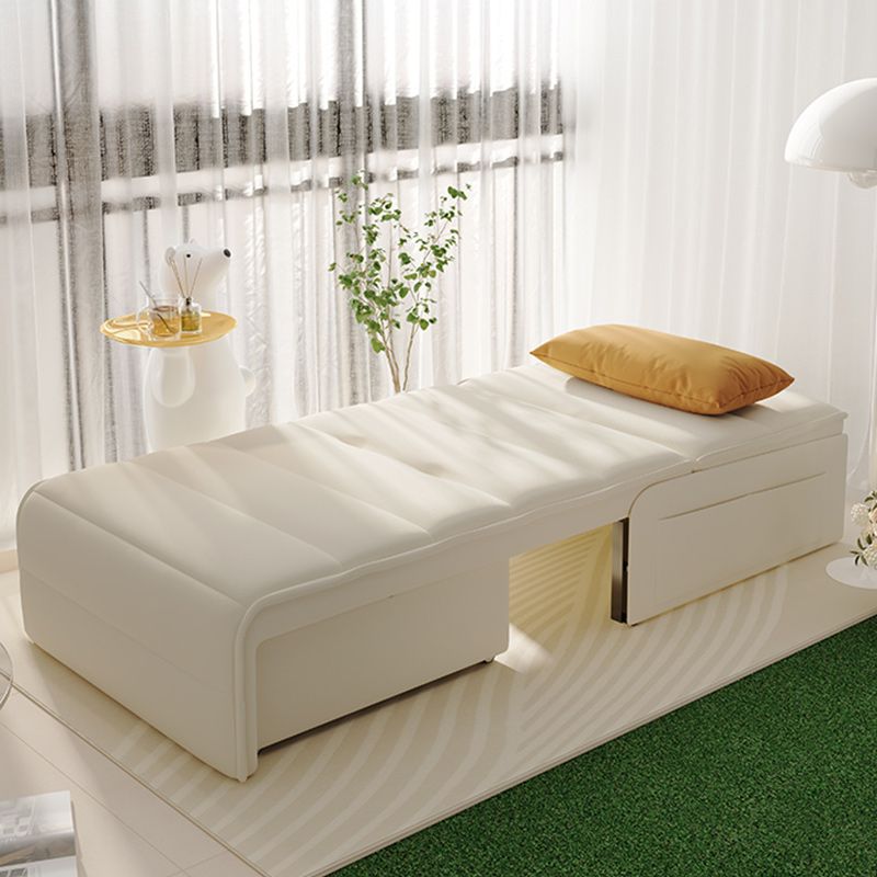 Pillow Back Convertible Sofa with Storage Glam Fabric Sofa Bed Clearhalo 'furn' 'furn_futons' 'Furniture' 'Futons & Daybeds' 'Futons' 'Living Room Furniture' 1200x1200_967ade4f-e0e8-42d2-afc3-b5433cd3efd9