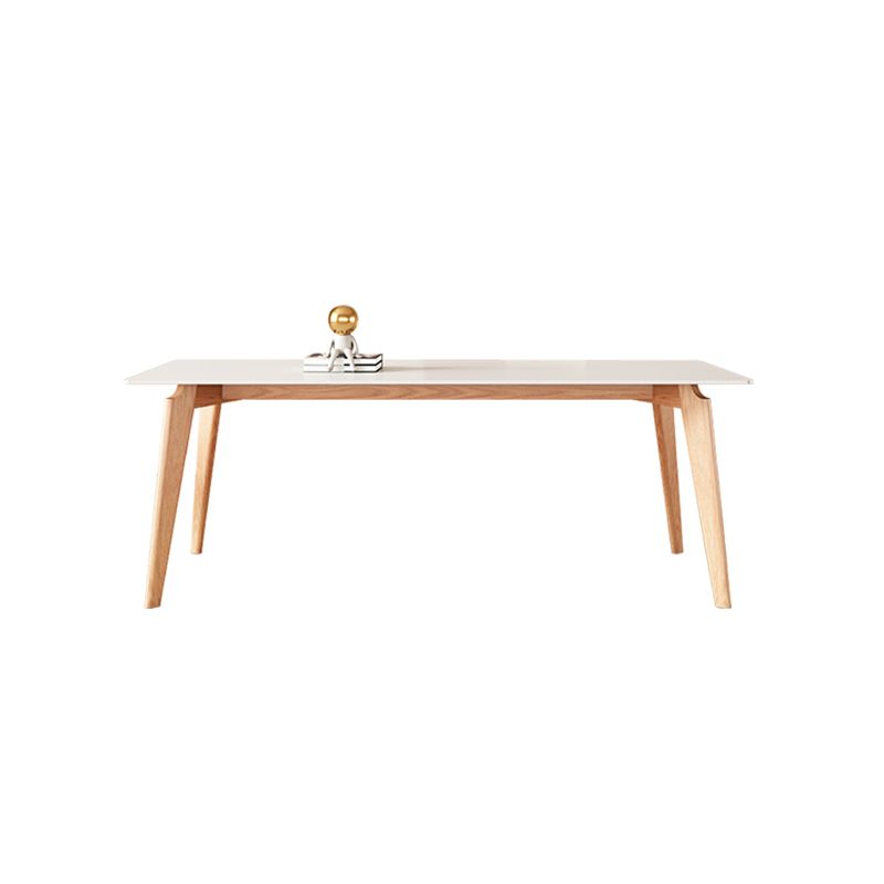 Sintered Stone Dining Table Wooden Base Dinner Table for Dining Room Clearhalo 'Dining Tables & Seating' 'Dining Tables' 'dining_table' 'furn' 'furn_dining_table' 'Furniture' 'Kitchen & Dining Furniture' 1200x1200_967ba7ae-458a-4f29-91ca-9a409e7d5141