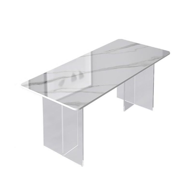 Modern 1/2/5 Pieces Dining Set Rectangle Stone Dining Table for Dining Room Kitchen Clearhalo 'Dining Room Sets' 'Dining Tables & Seating' 'dining_room_set' 'furn' 'furn_dining_room_set' 'Furniture' 'Kitchen & Dining Furniture' 1200x1200_967bd416-729d-416d-b5a3-0aff36be922d