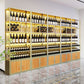 Modern Floor Wine Bottle & Glass Rack Metal Stackable Wine Rack