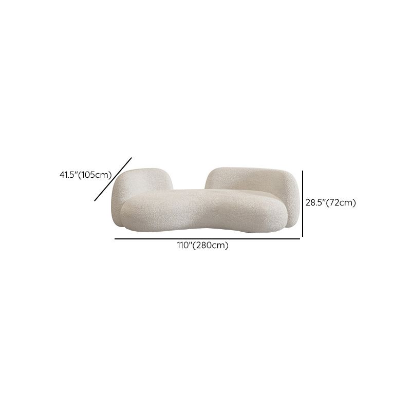 Tight Seat Modern Curved Loveseat Solid Color Stain Resistant Sofa Clearhalo 'furn' 'furn_sofas' 'Furniture' 'Living Room Furniture' 'Sofa' 'sofas' 1200x1200_967f36a2-ce92-440d-9e85-810f1398d77c